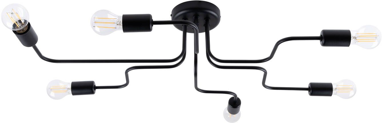 Sollux Lighting Vector lampada da soffitto 6x15 W nero SL.1447