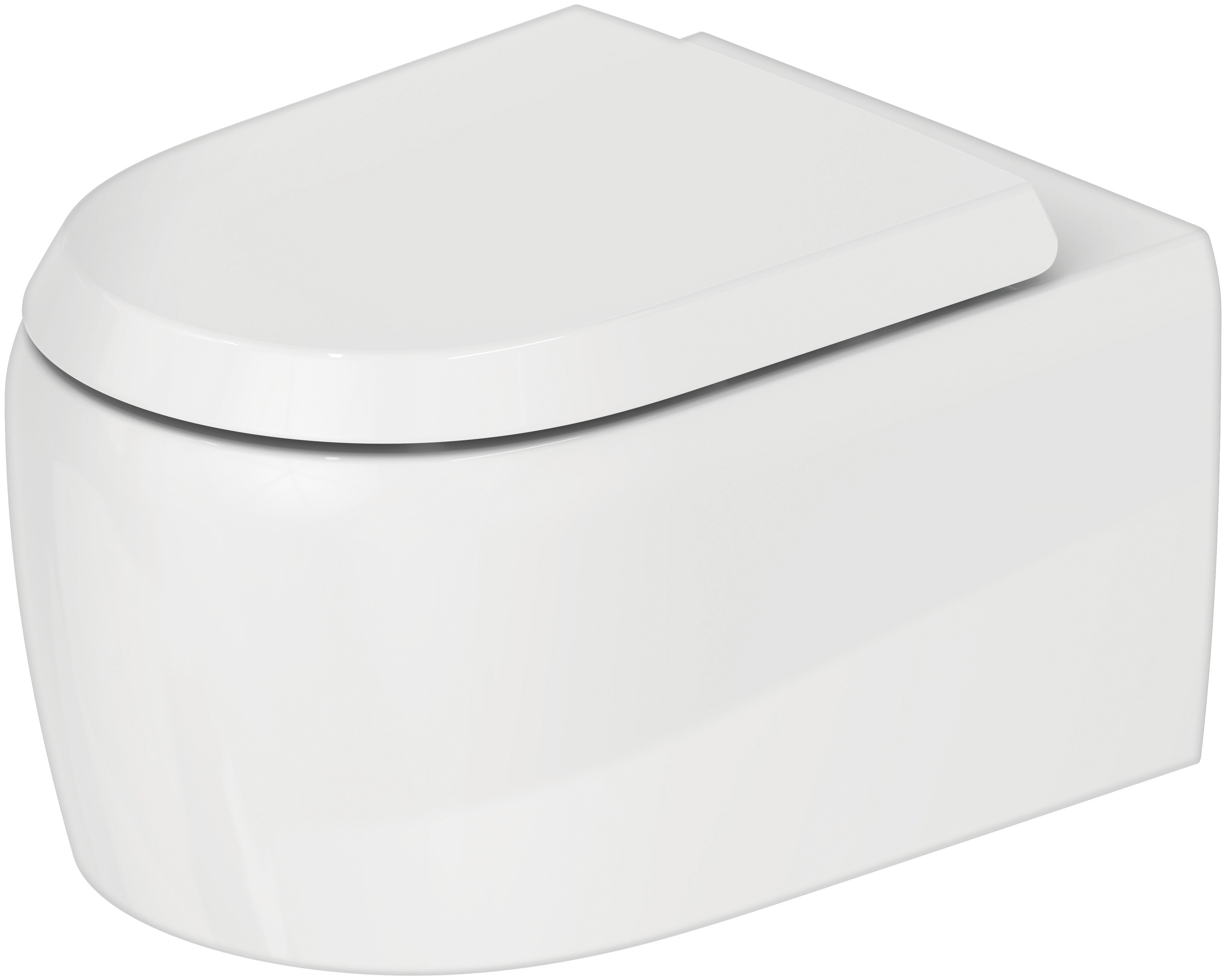 Duravit Qatego vaso wc sospeso senza brida bianco lucida 2583090000