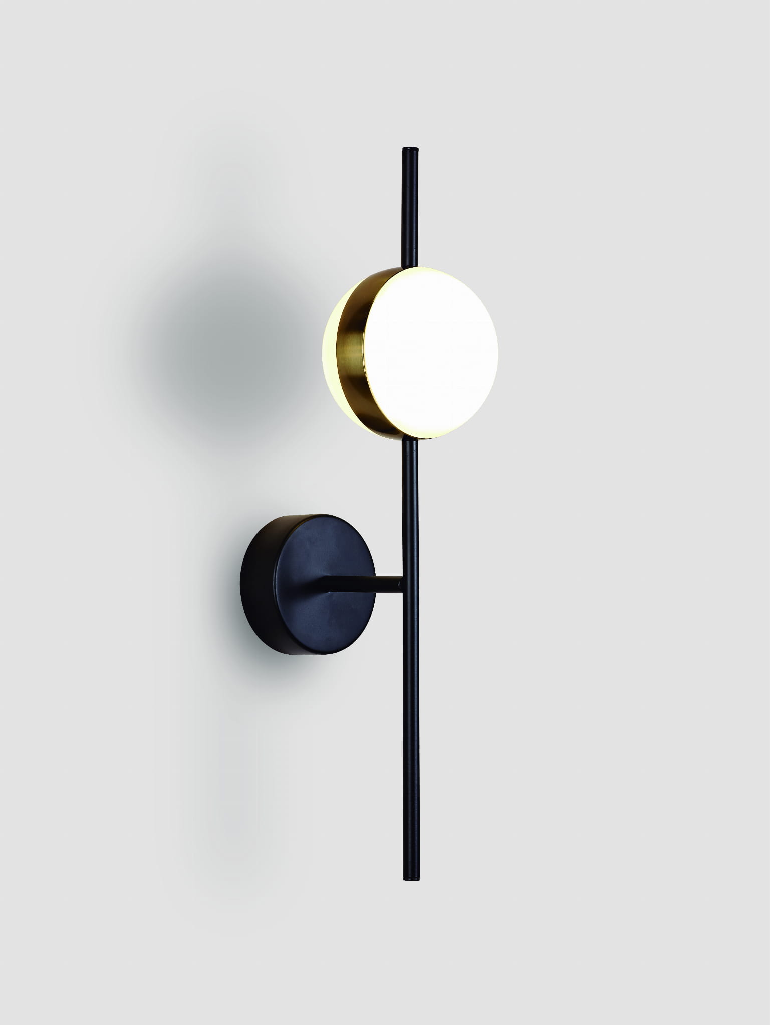 Mantra Cuba lampada da parete 1x8 W bianco-nero-oro 7163