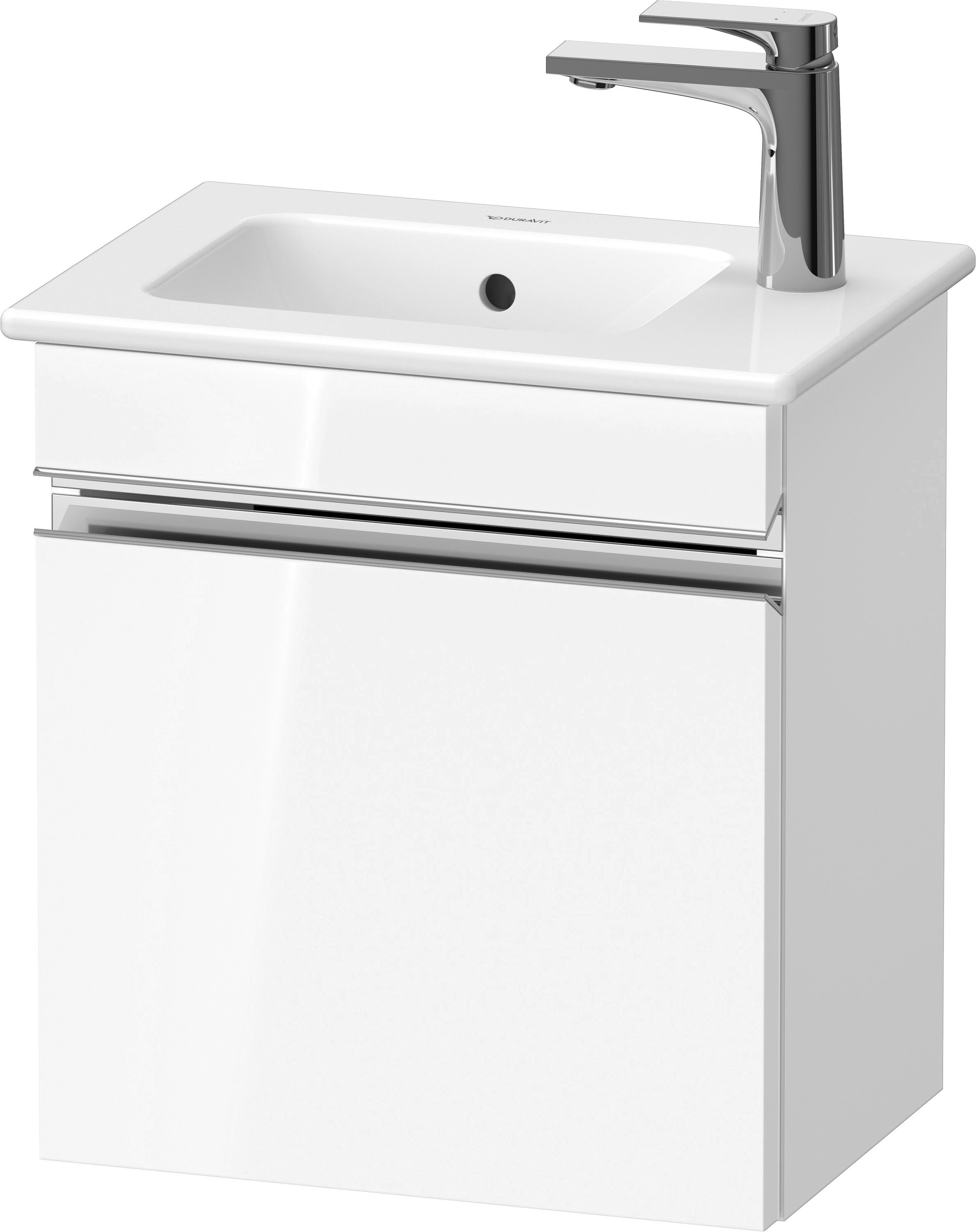Duravit Sivida armadietto 40x28.7x44.3 cm sottolavabo sospeso bianco -cromo SV4642R10220000