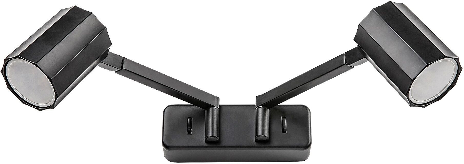 Rabalux Karter lampada da parete 2x5 W nero 73028