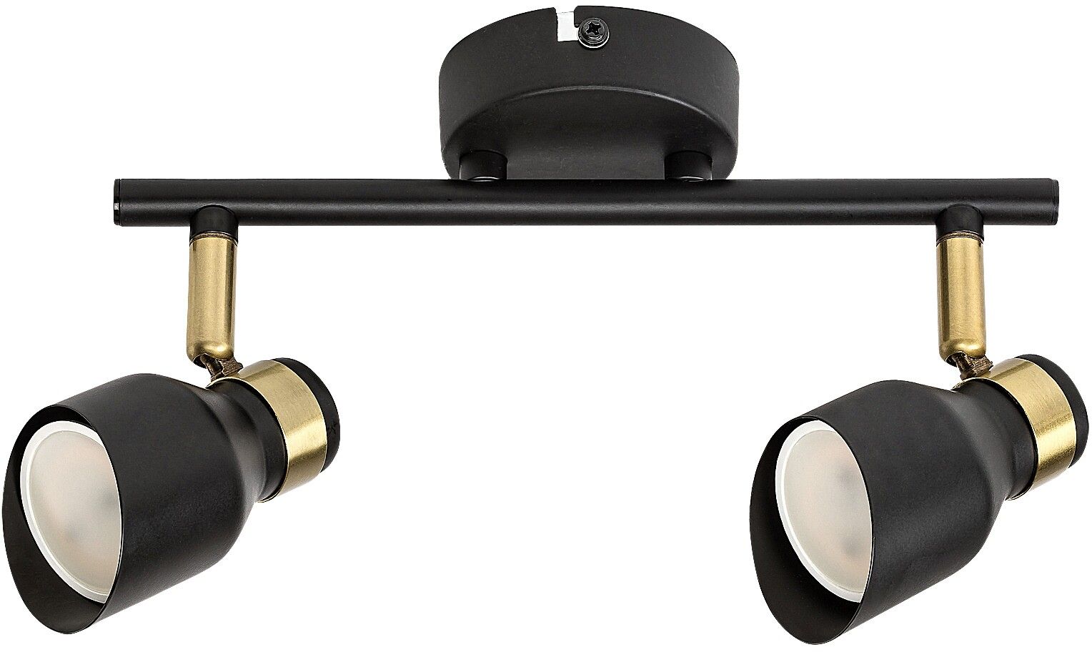 Rabalux Lilou lampada da soffitto 2x25 W nero-oro 73048
