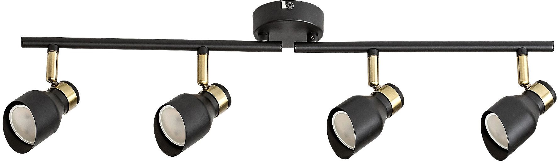 Rabalux Lilou lampada da soffitto 4x25 W nero-oro 73050
