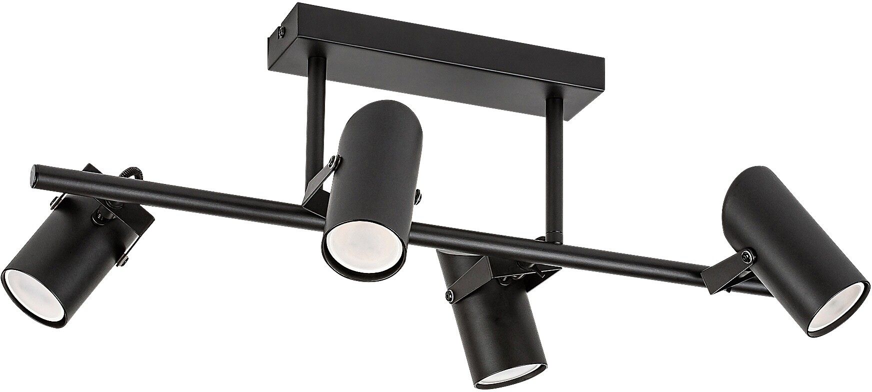 Rabalux Maximilian lampada da soffitto 4x25 W nero 73044