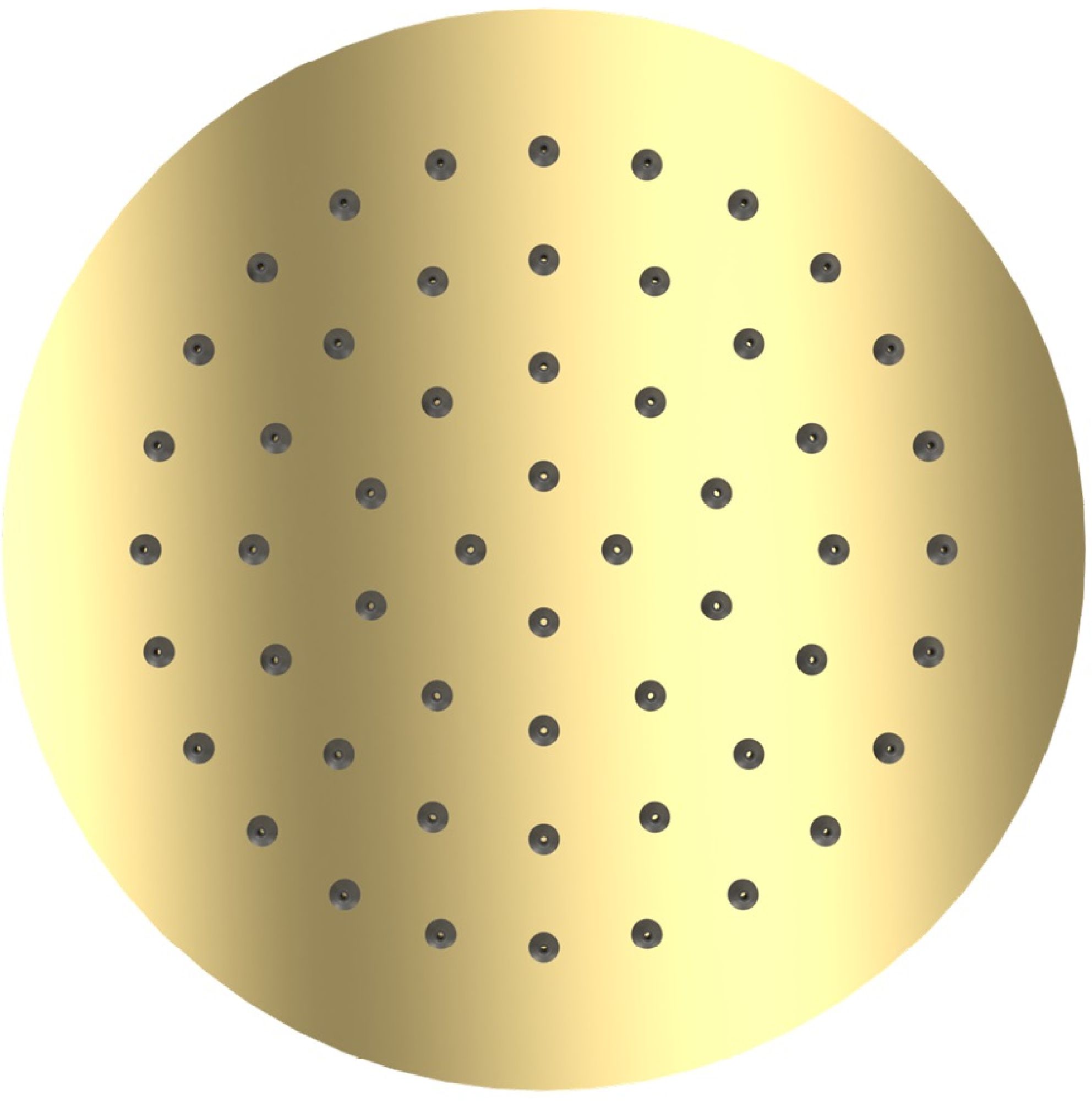 Excellent soffione doccia 25x25 cm rotonda oro AREX.3025GL