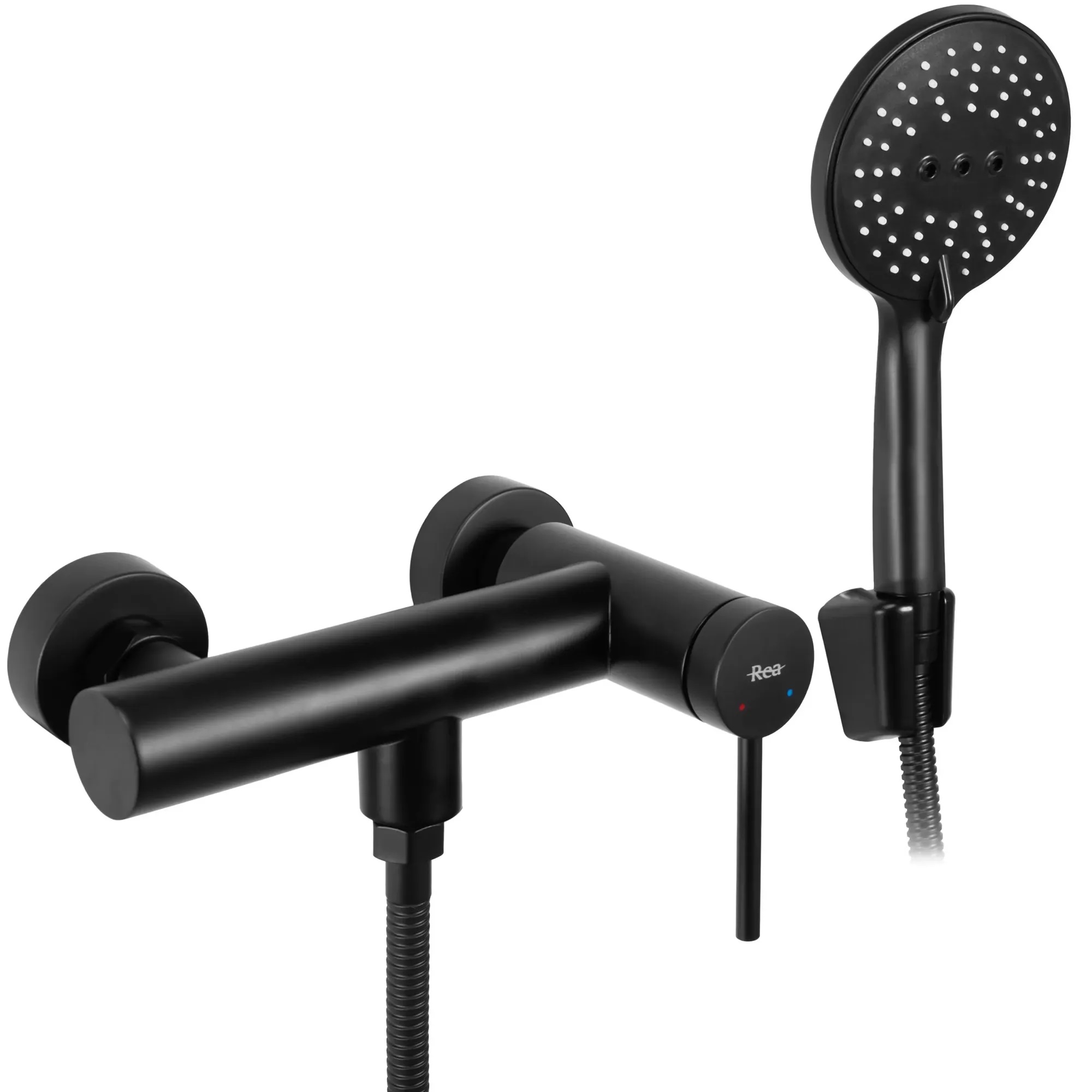 Rea Clif rubinetto per doccia a parete nero REA-B4241