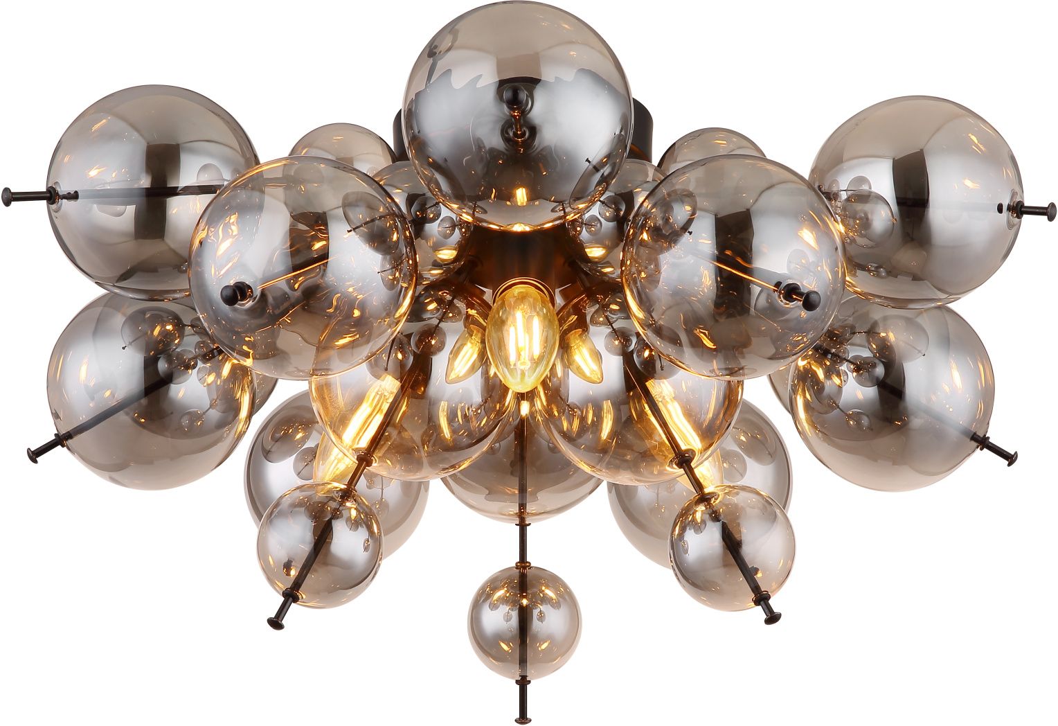 Globo Lighting Udo lampada da soffitto 3x25 W nero-fumé 15633DS