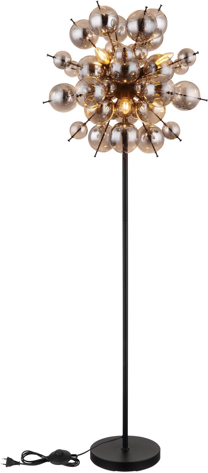 Globo Lighting Udo lampada da terra 6x25 W nero-fumé 15633SS