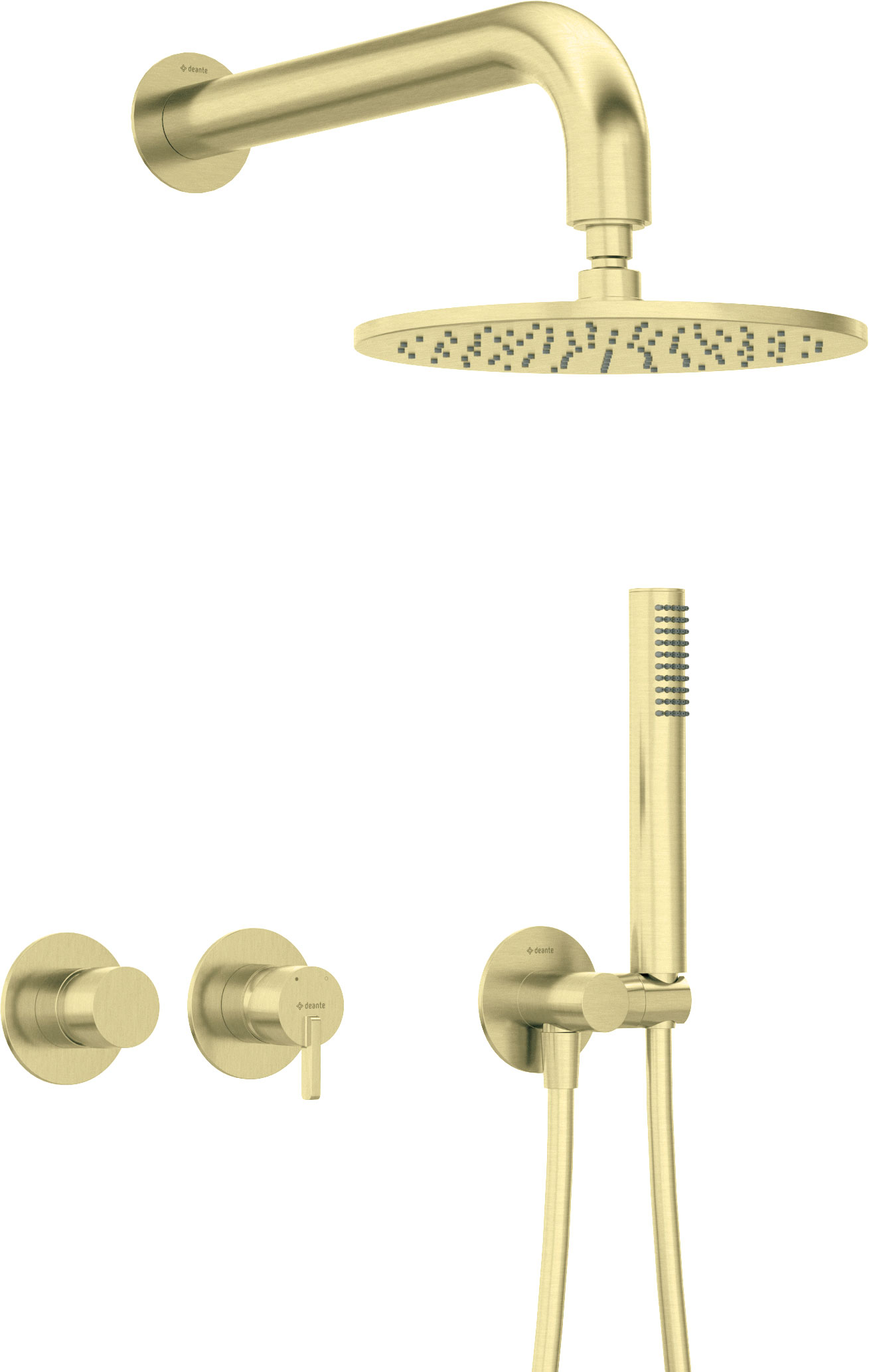 Deante Silia set doccia da incasso con soffione oro NQS_R0YK