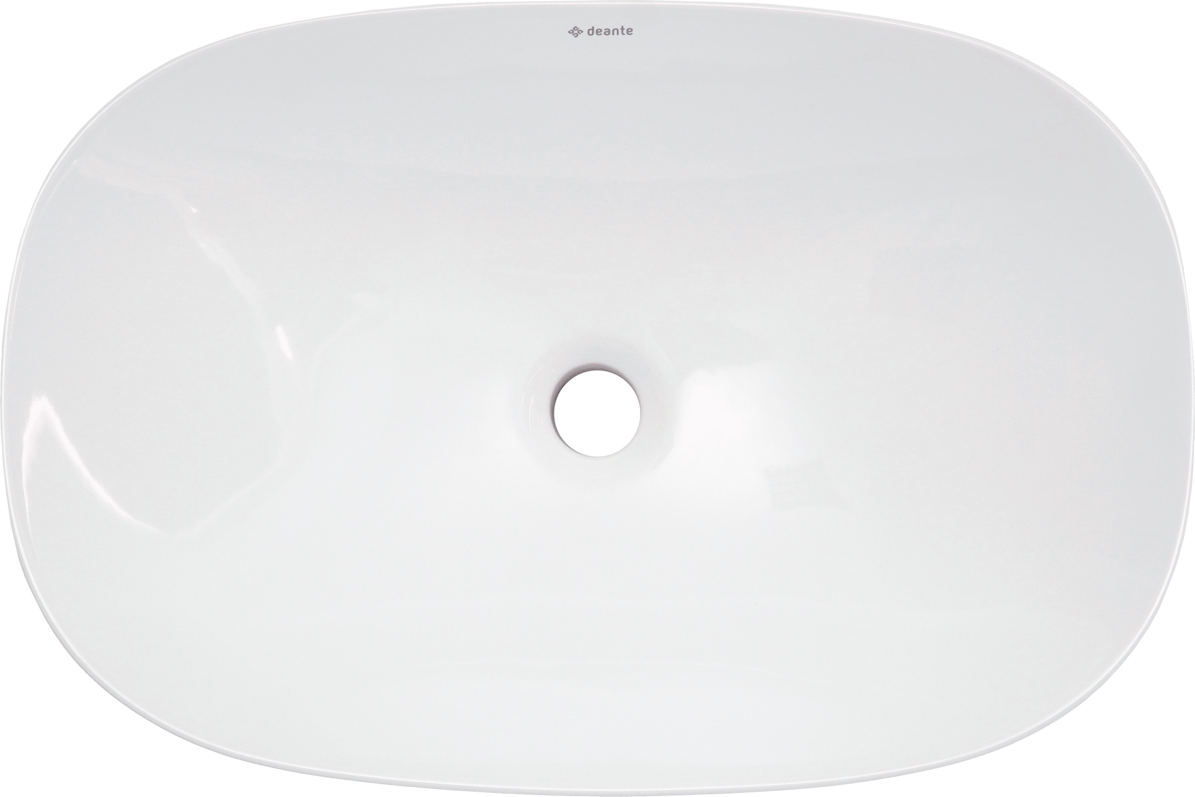 Deante Alpinia lavabo 60x40 cm ovale da appoggio bianco CGN_6U6S