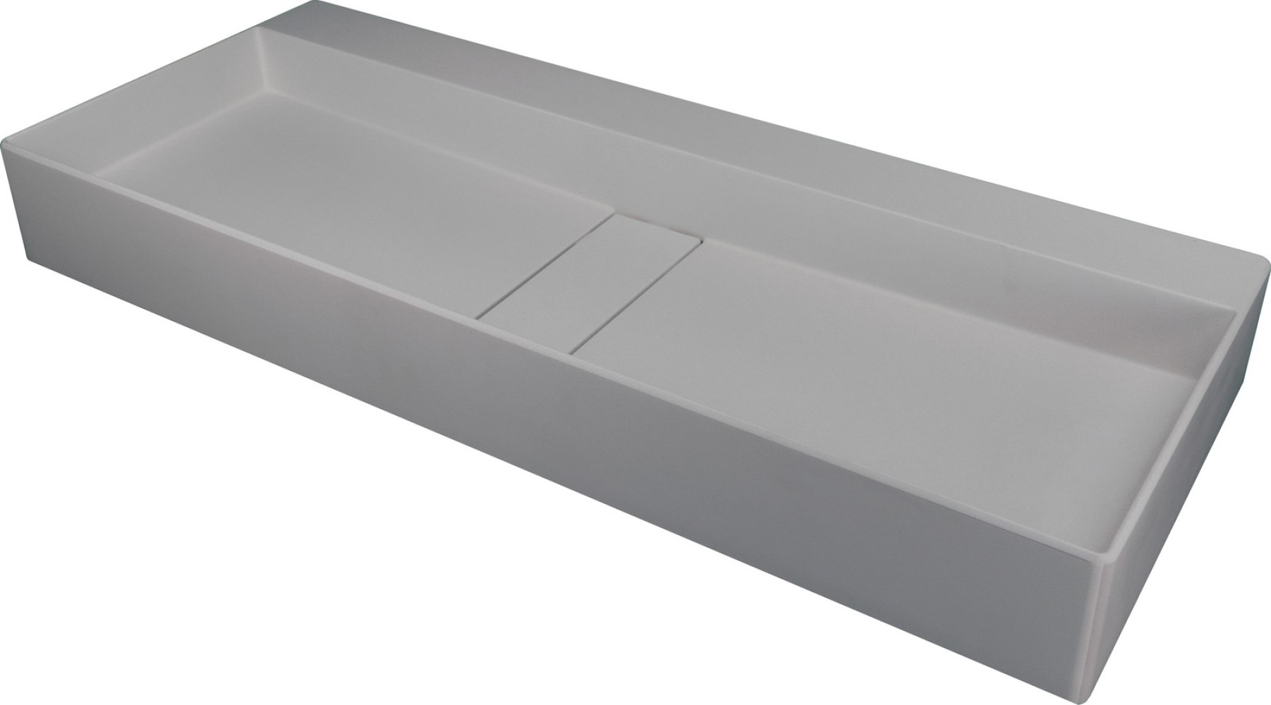 Deante Blur lavabo 80x40 cm rettangolare da appoggio grigio/pietra CQB_SU8S