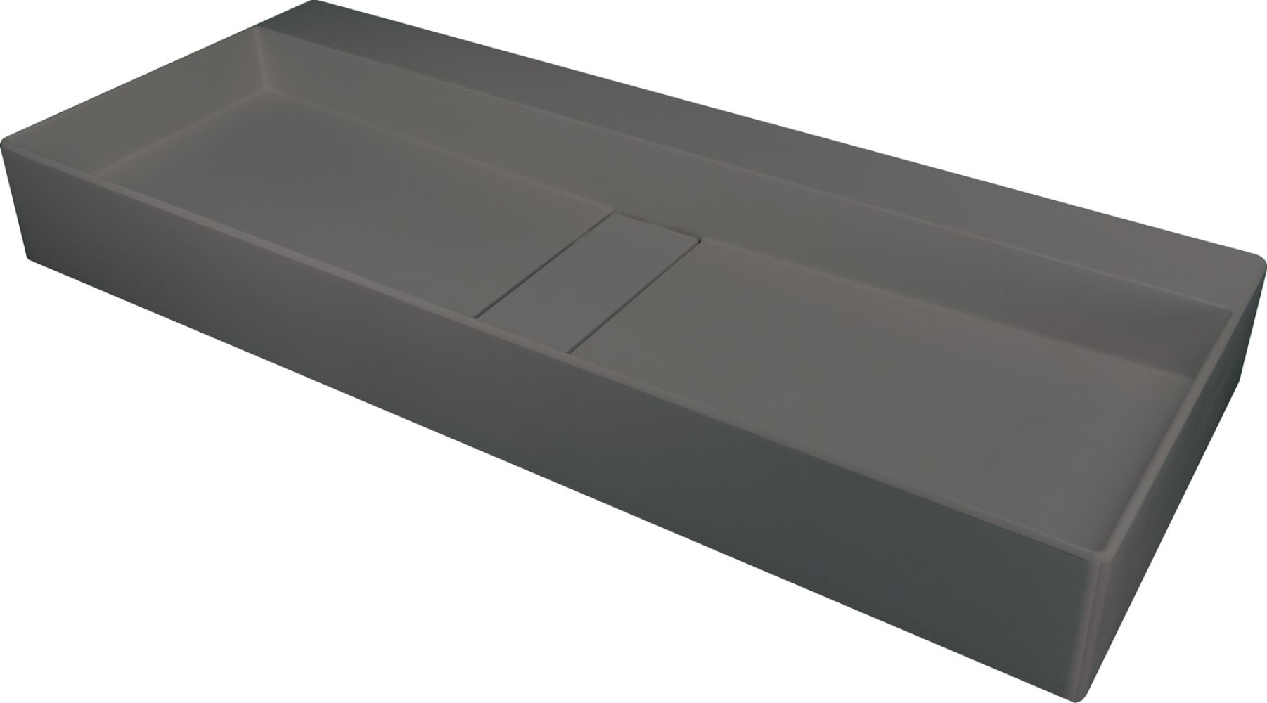 Deante Blur lavabo 80x40 cm rettangolare da appoggio antracite CQB_TU8S