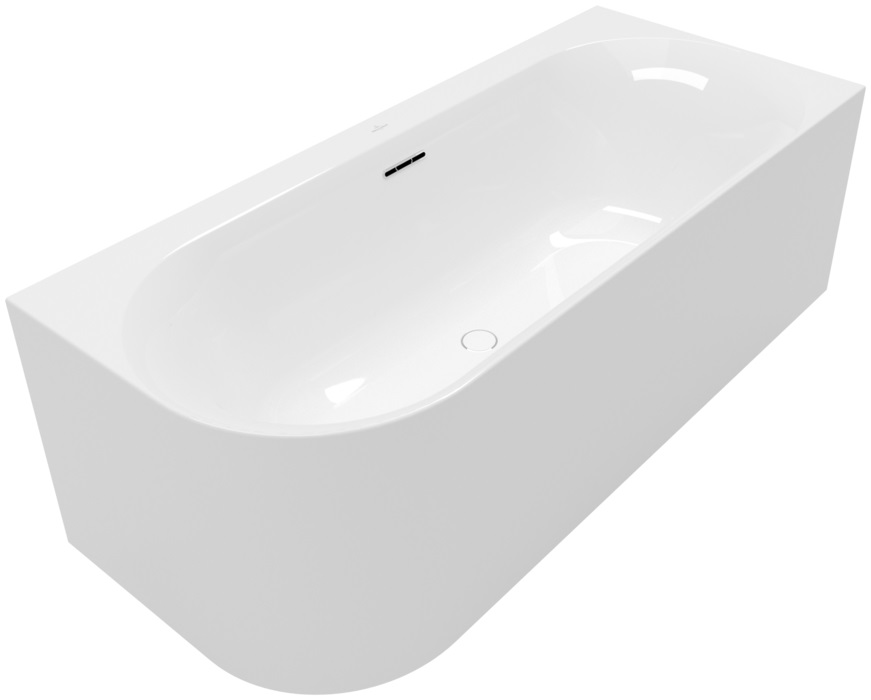 Villeroy & Boch Loop & Friends vasca da bagno a parete 180x80 cm ovale bianco UBA180LOF9CR00V-01