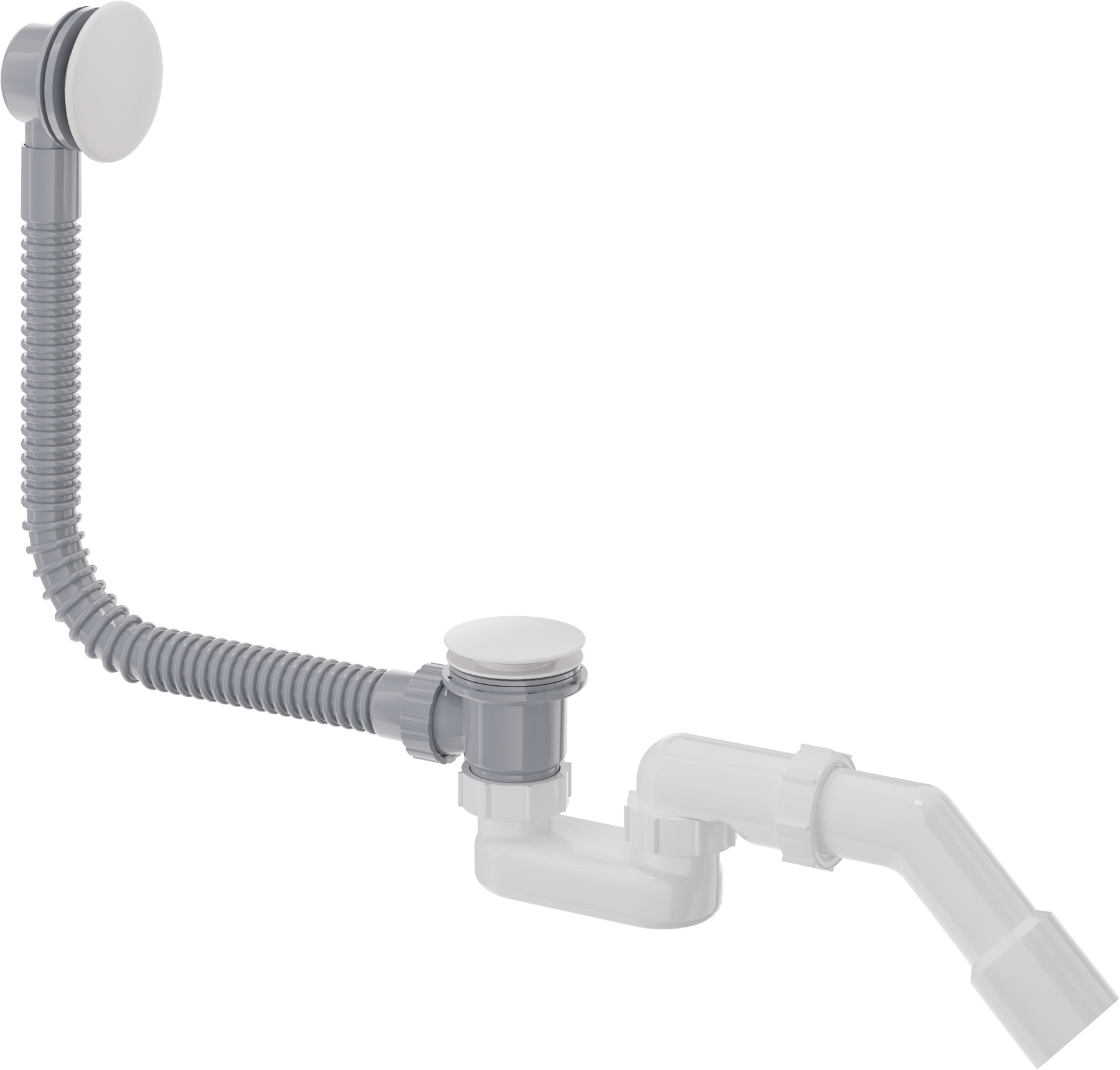 Deante Prizma sifone per vasca da bagno bianco NHC_A57B