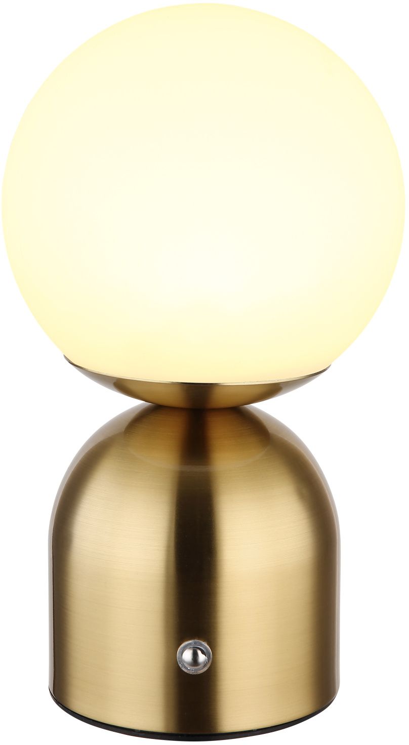 Globo Lighting Julsy lampada da tavolo 1x2.5 W bianco-ottone 21006M