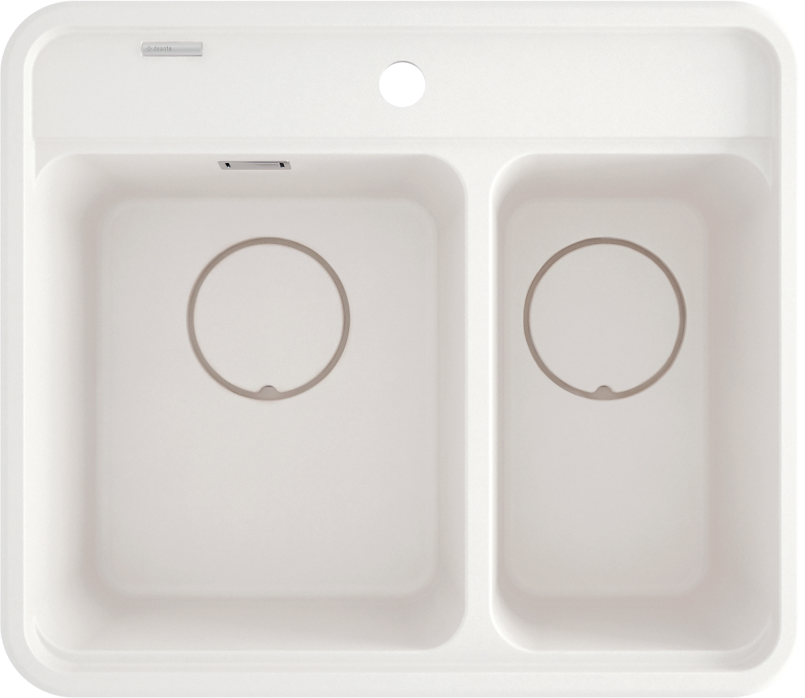 Deante Momi lavello in granito 60x52 cm bianco ZKM_A503