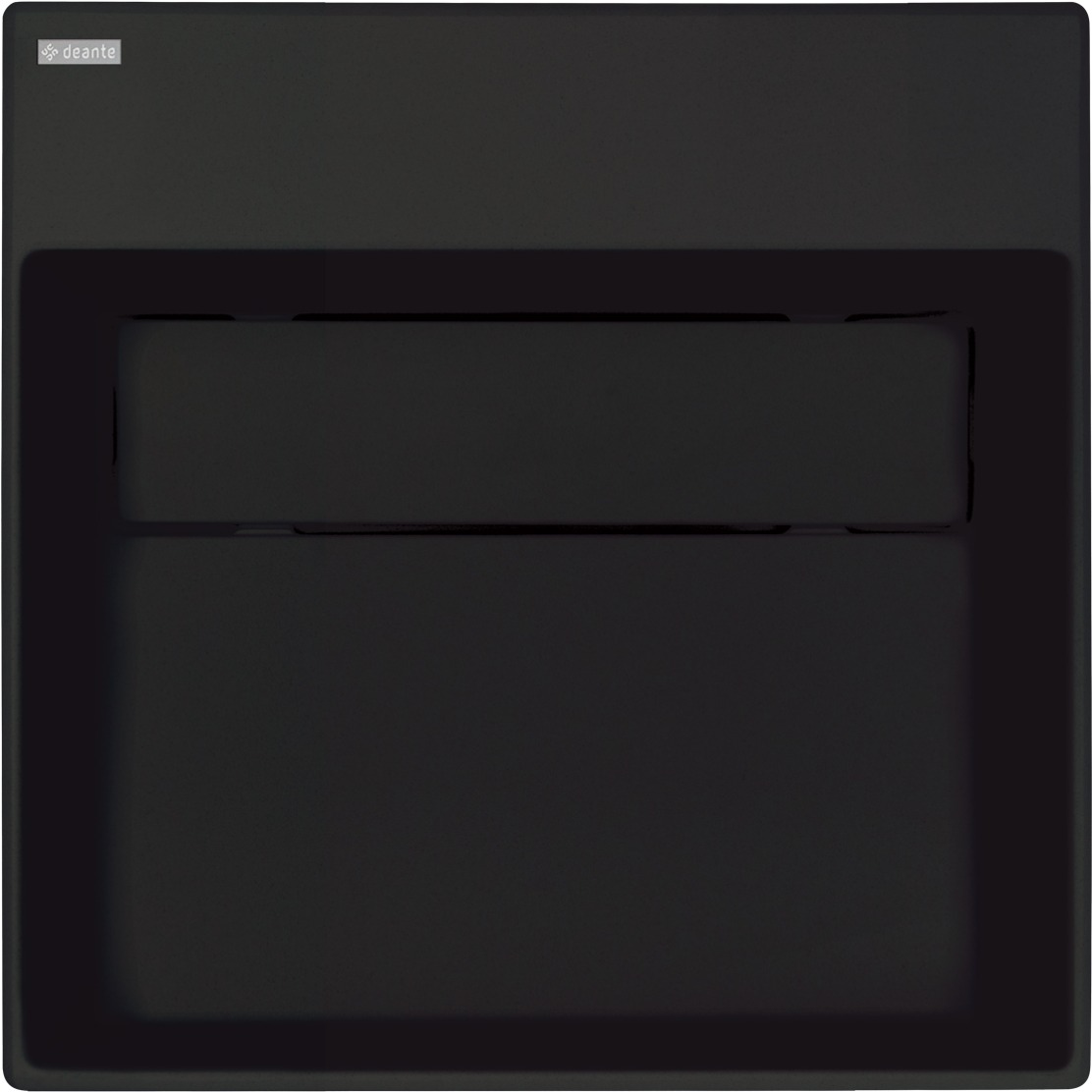 Deante Correo lavabo 40x40 cm rettangolare da appoggio nero CQR_NU4M
