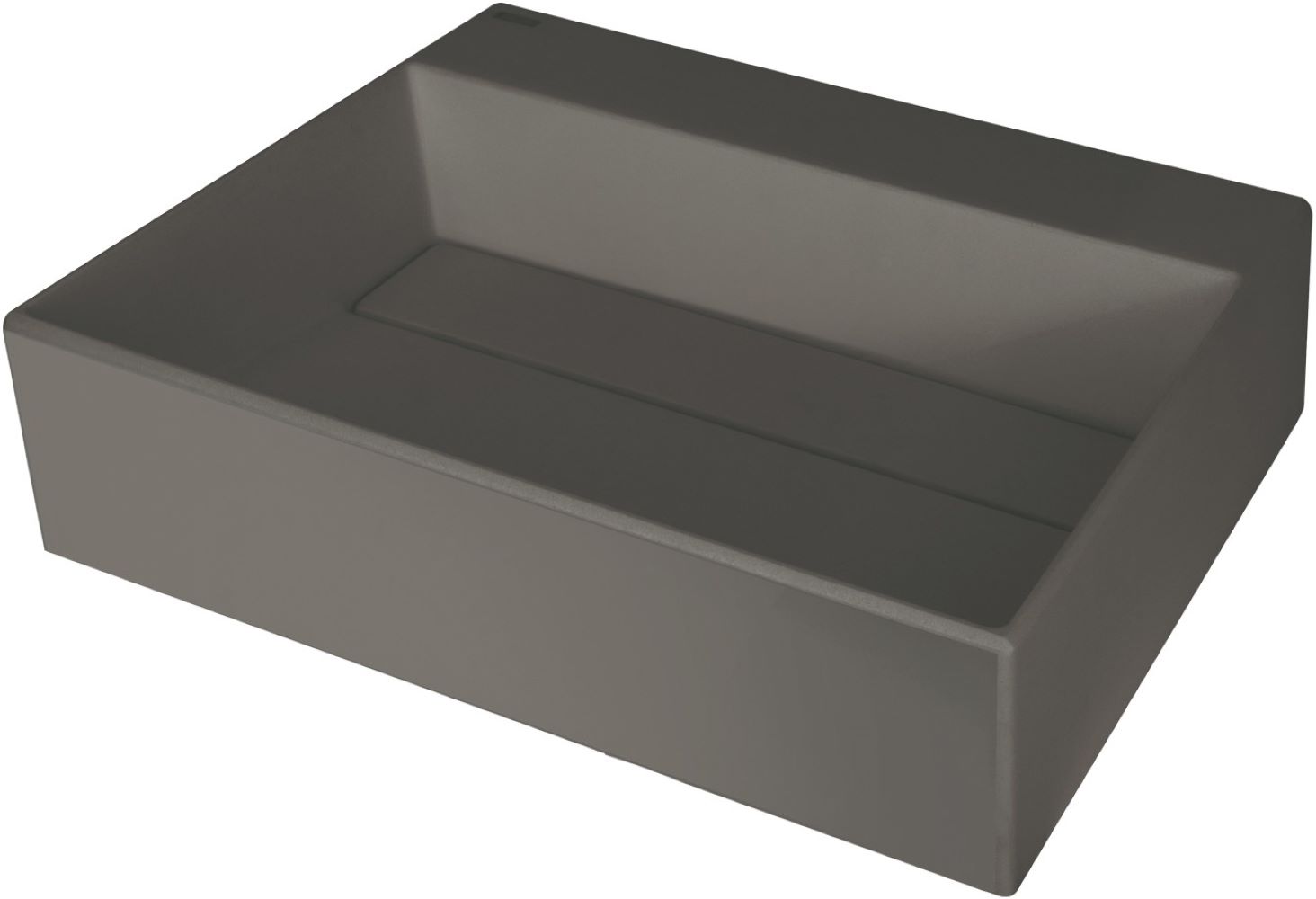 Deante Correo lavabo 50x40 cm rettangolare da appoggio antracite CQR_TU5M