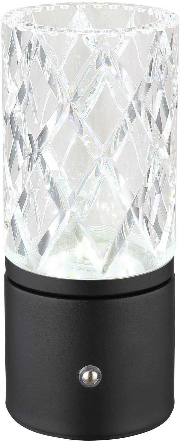 Globo Lighting Lunki lampada da tavolo 1x2.5 W nero-trasparente 21010S