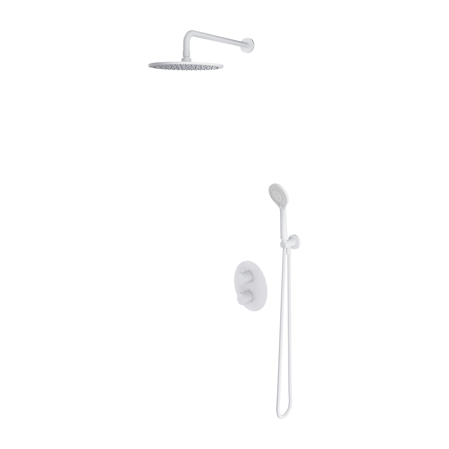 Omnires Y set doccia da incasso con termostato con soffione bianco SYSYT05WM