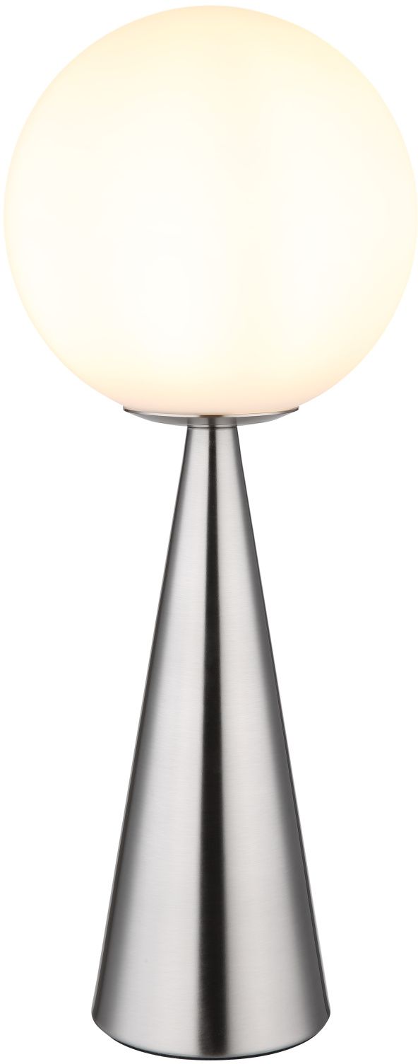Globo Lighting Polina lampada da tavolo 1x40 W bianco-nichel 21031N