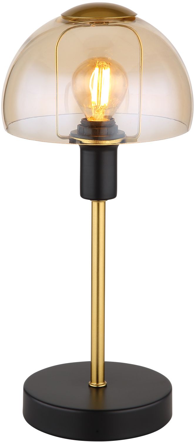 Globo Lighting Kokkini lampada da tavolo 1x25 W nero-ambra 21914A