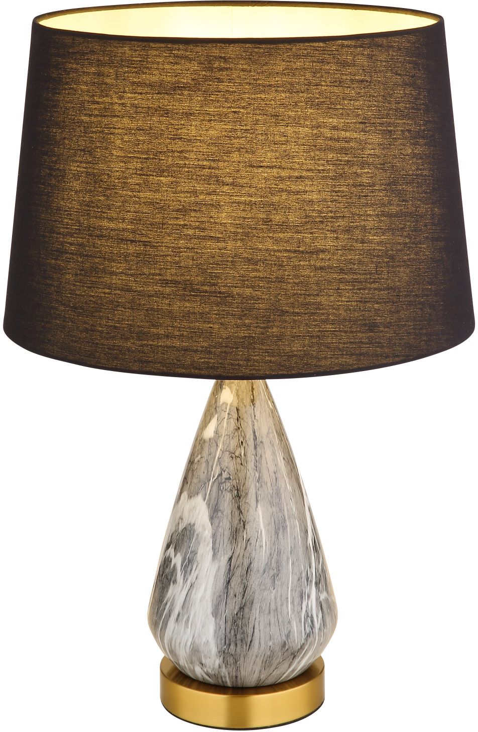 Globo Lighting Kisa lampada da tavolo 1x40 W nero-ottone-grigio 24147B