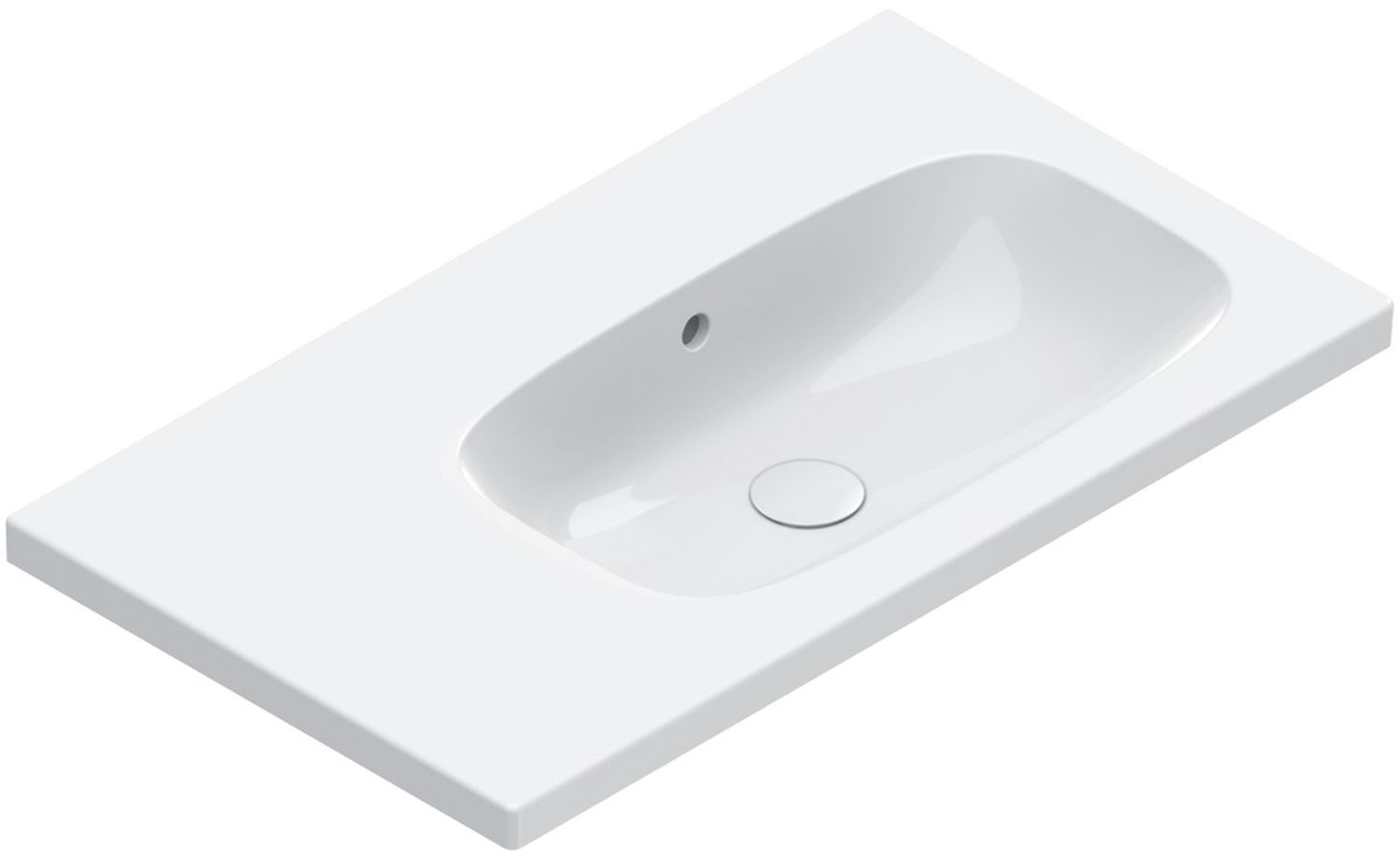 Catalano Alvea lavabo 80x46 cm rettangolare a parete-da mobile bianco 0620830001