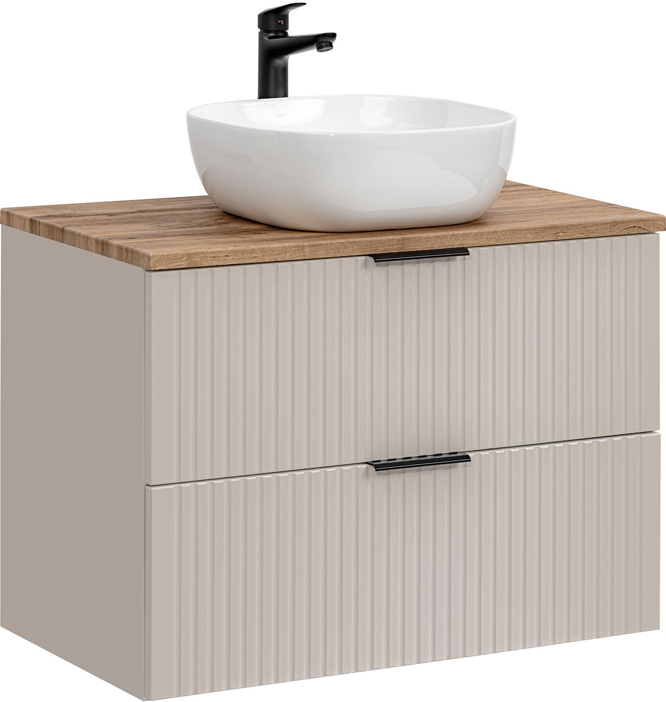 Set armadietto Comad Adel Cashmere ADEL CASHMERE 82-80-2S, lavabo Comad Smile UM-6252SMILE40DP, BLAT UN. 89-80-B WOTAN