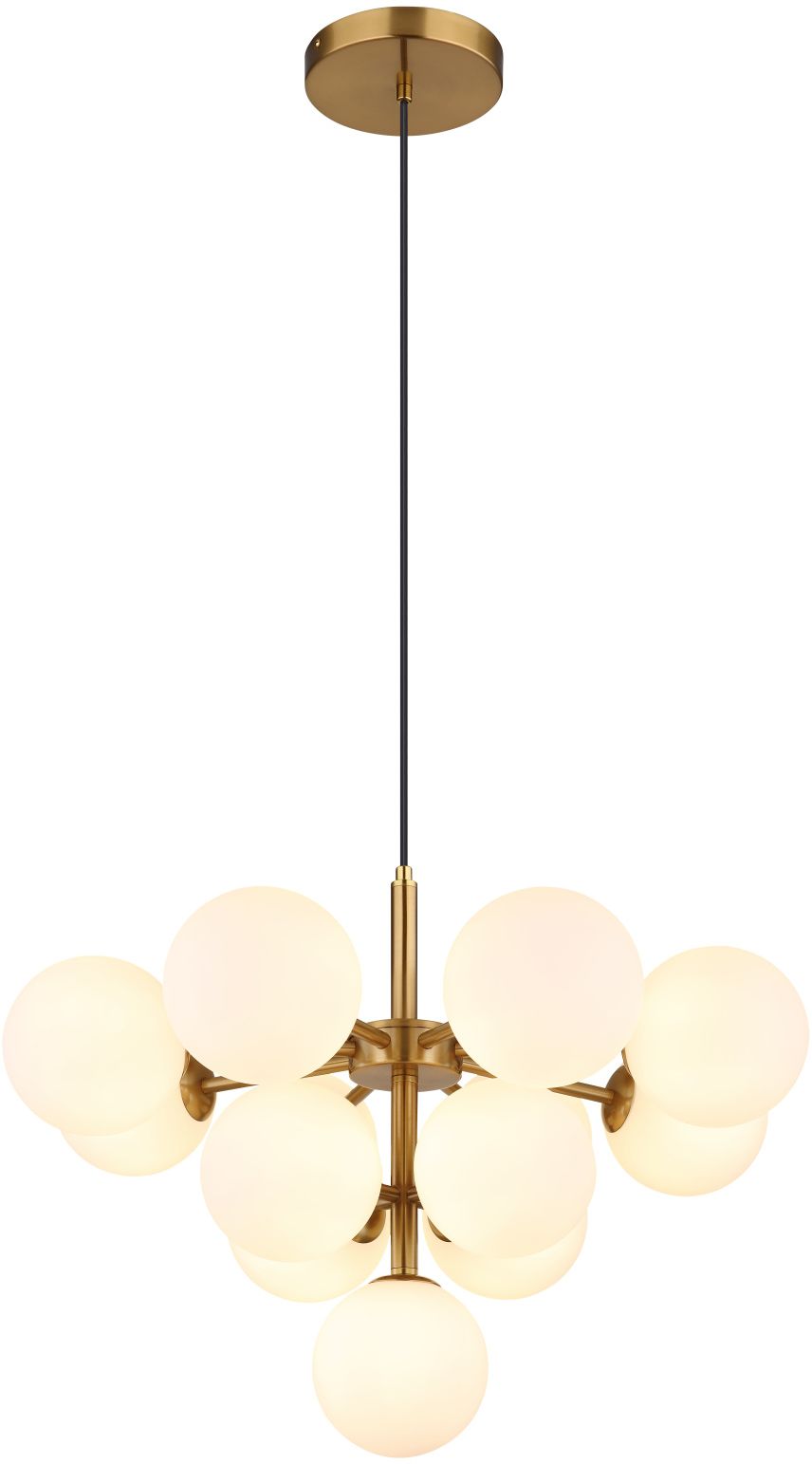 Globo Lighting Grappy lampada sospesa x5 W bianco-oro 56143-13G