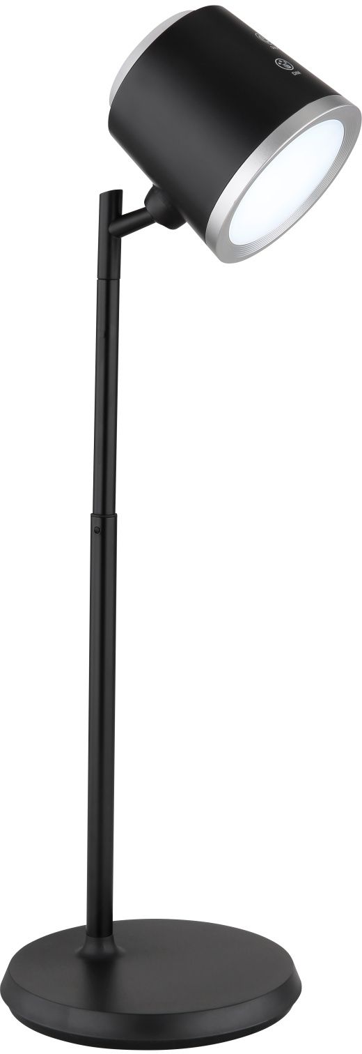 Globo Lighting Meeya lampada da scrivania 1x6 W nero-argento 58454B