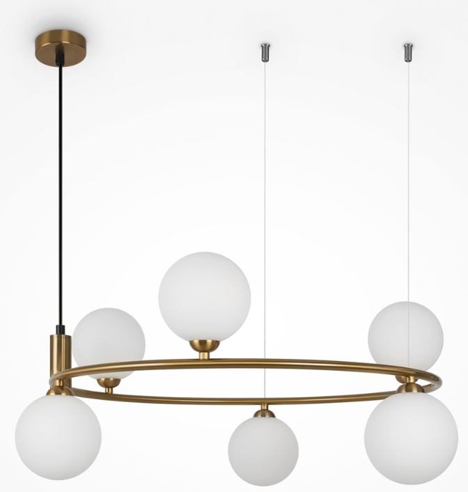 Maytoni Ring lampada sospesa 6x25 W ottone MOD013PL-06BS1