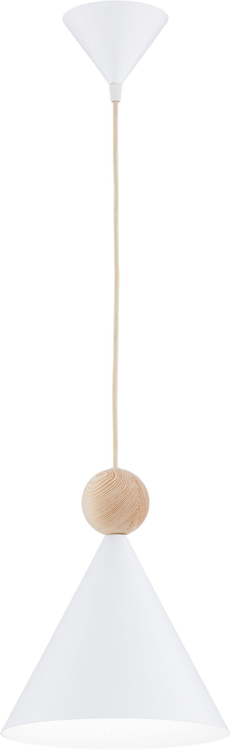 Argon Kegel lampada sospesa 1x15 W bianco-legno 8629