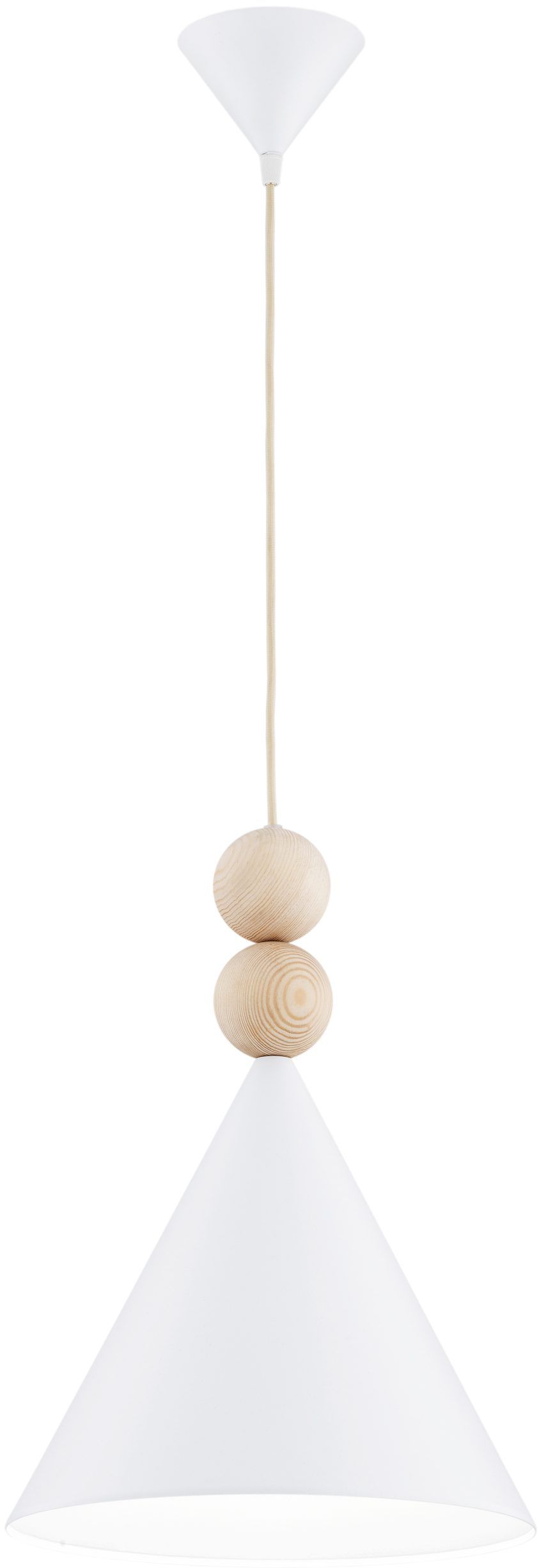 Argon Kegel lampada sospesa 1x15 W bianco-legno 8632