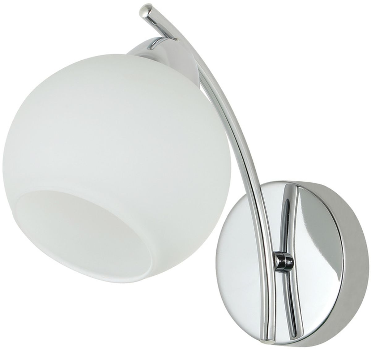 Candellux Amos lampada da parete 1x40 W bianco-cromo 21-35011