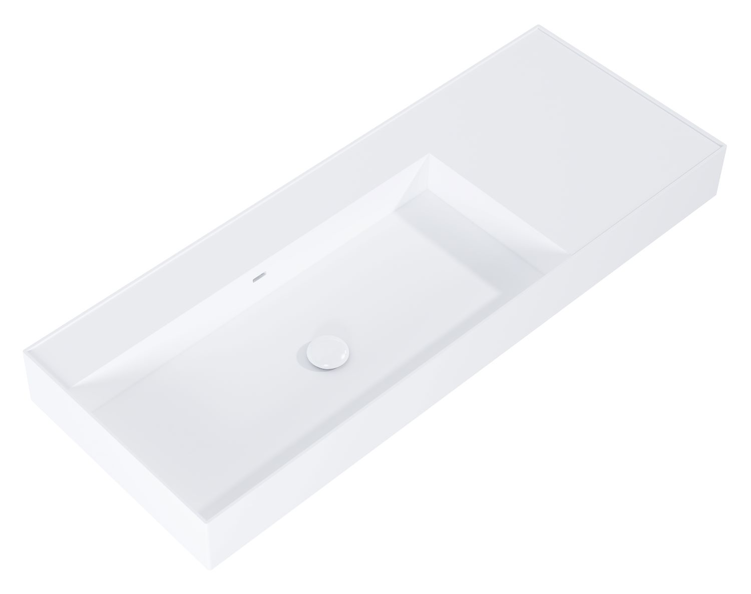 Elita Level lavabo 120.5x45.5 cm rettangolare a parete bianco RE041461195290