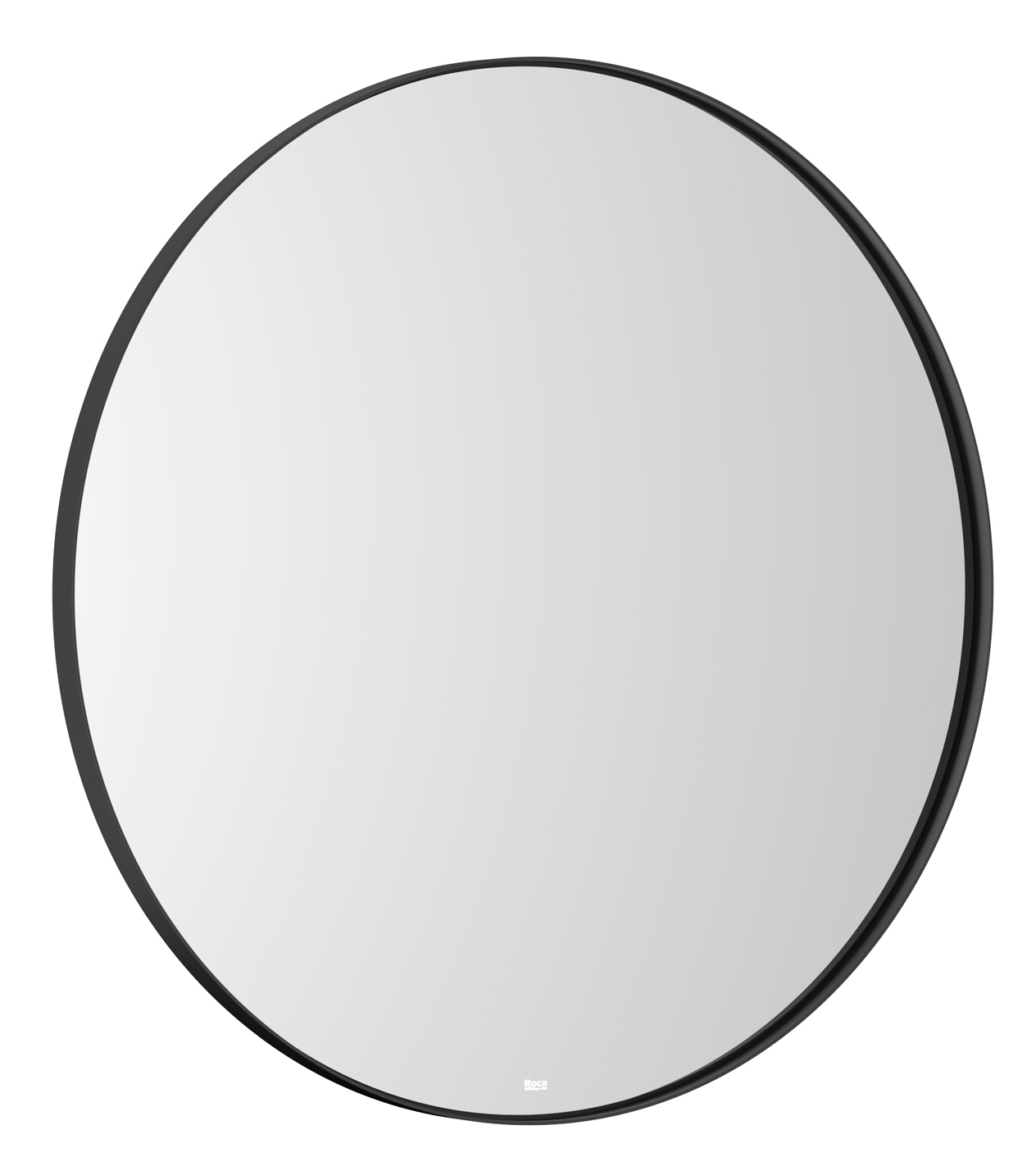 Roca Luna specchio 60x60 cm rotonda con illuminazione nero A812425000