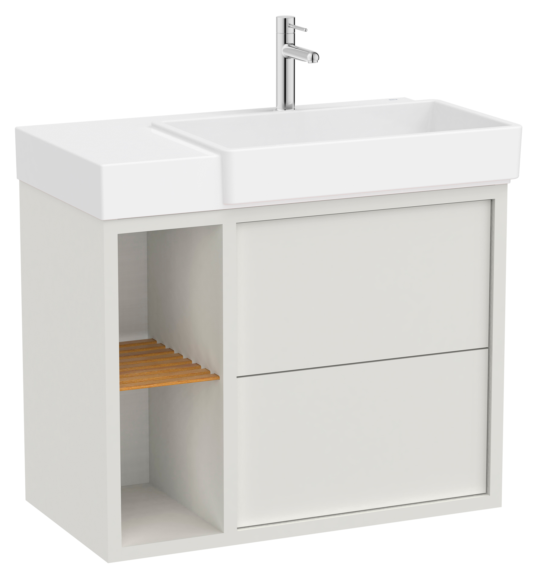 Roca Tura lavabo con armadietto 80 cm bianco A852027558