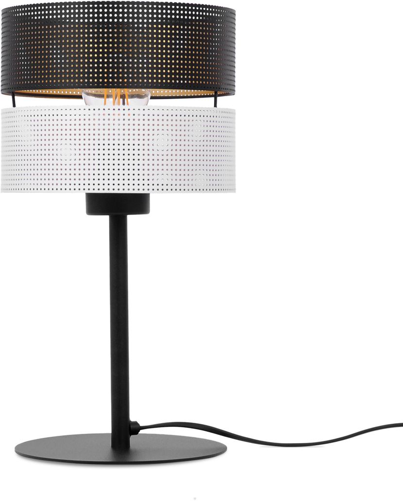 Kaja Vega lampada da tavolo 1x40 W bianco-nero-oro K-5296