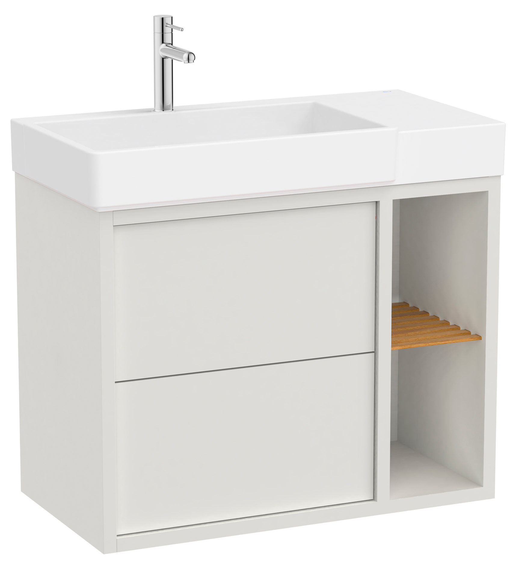 Roca Tura lavabo con armadietto 80 cm bianco A852028558