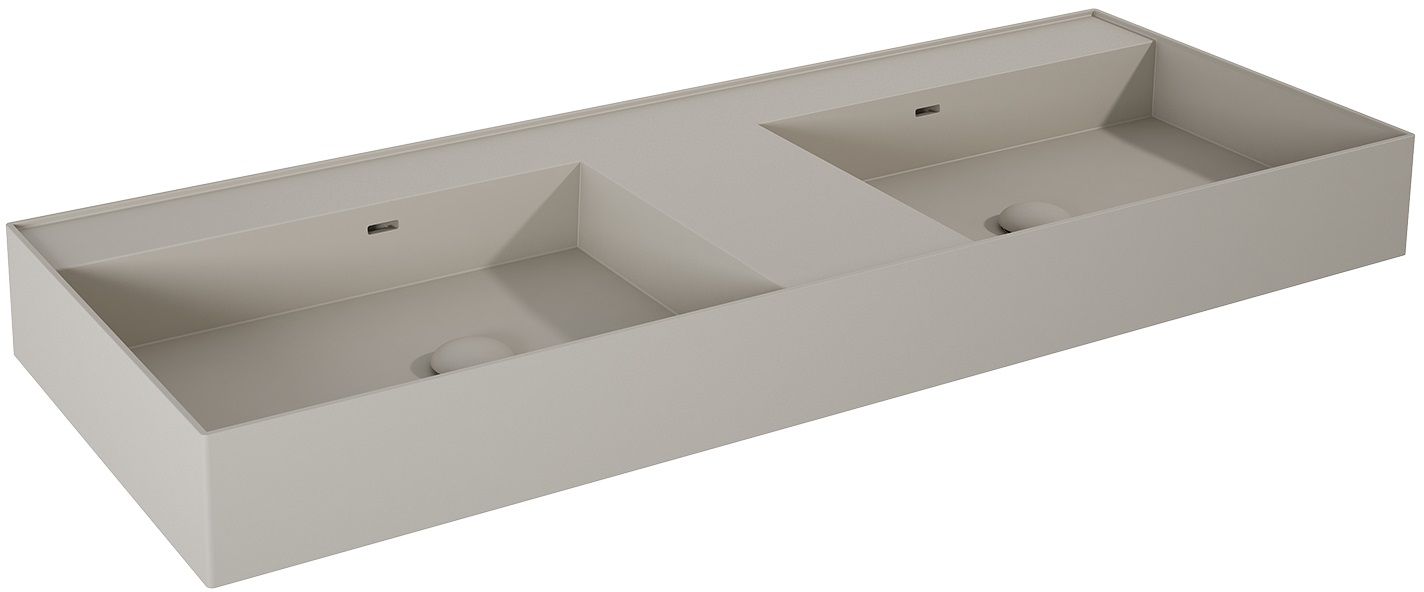 Elita Level lavabo 120.5x45.5 cm rettangolare a parete-doppio RE041461207020