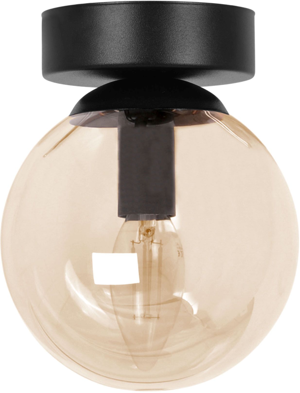 Kaja Piro lampada da soffitto 1x10 W nero-ambra K-5366