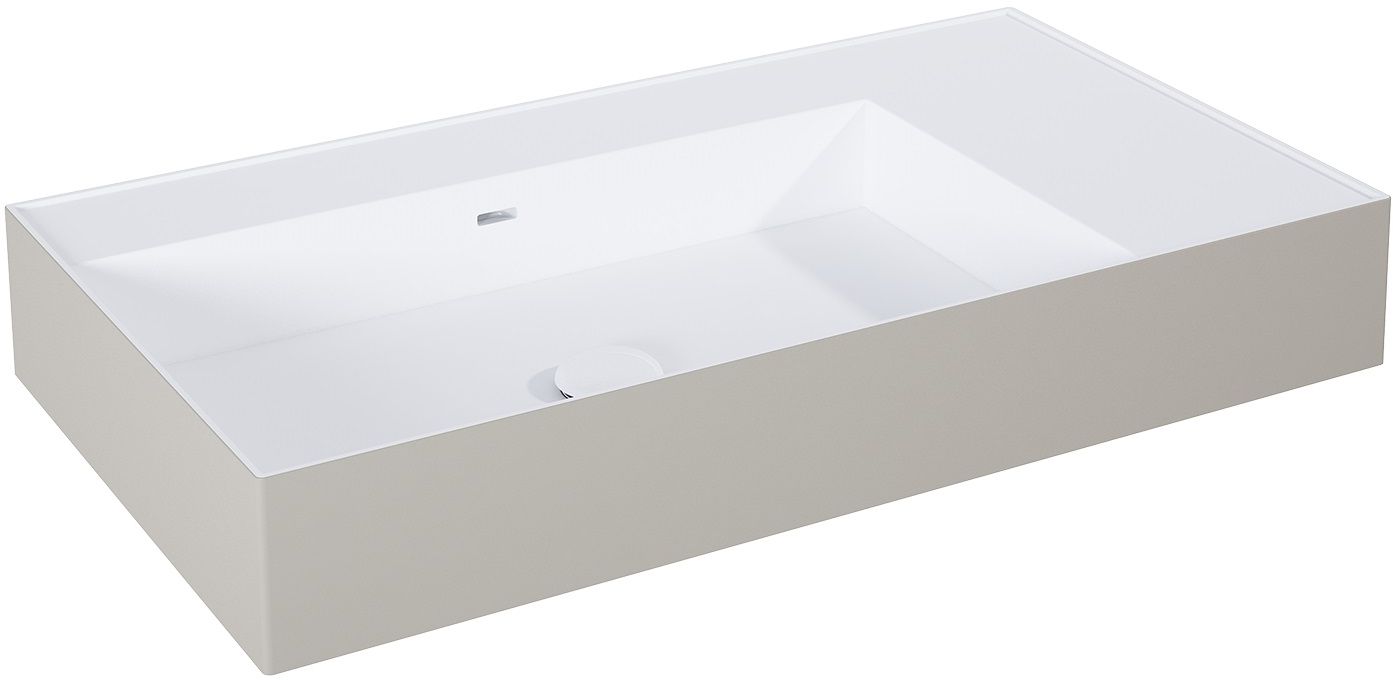 Elita Level lavabo 80.5x45.5 cm rettangolare a parete bianco RE041461216190