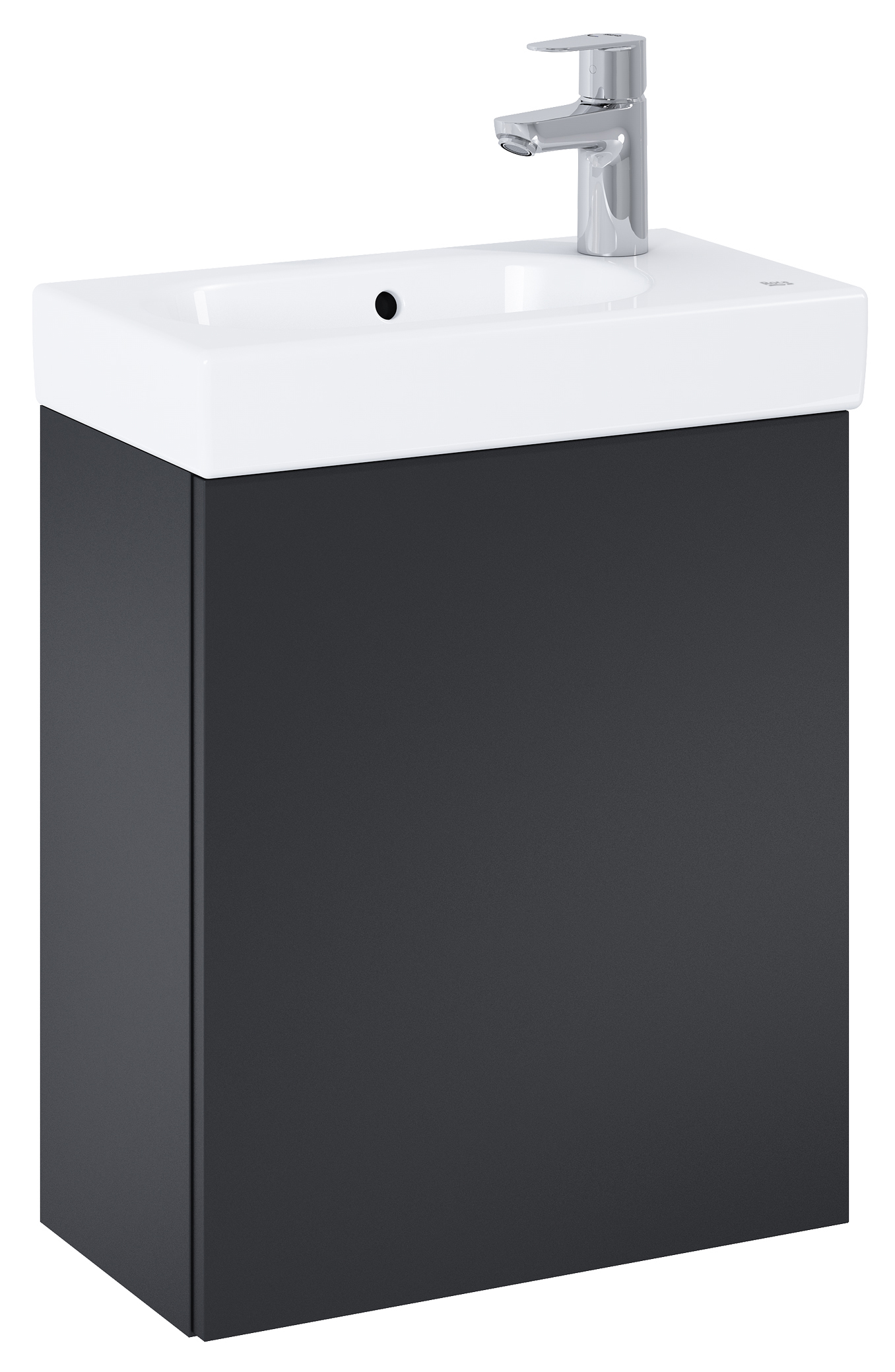 Roca Mini-N lavabo con armadietto 45 cm nero A852445532
