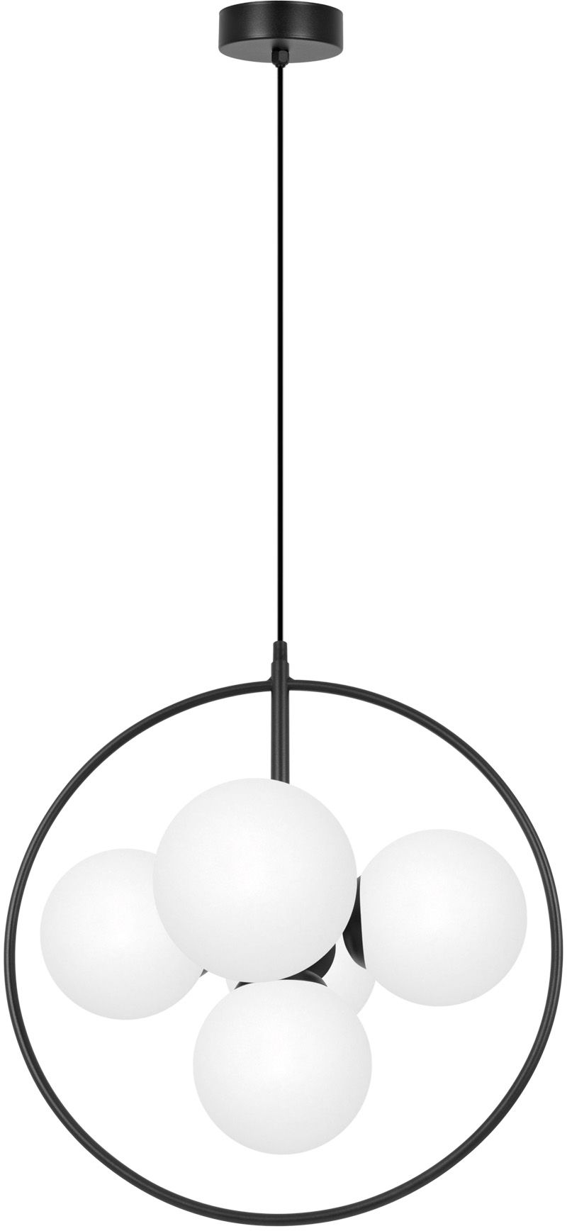 Kaja Geo lampada sospesa 5x10 W bianco-nero K-3838