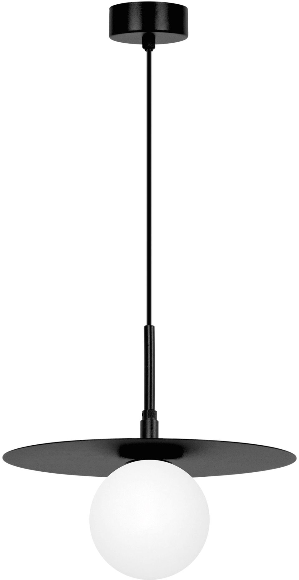 Kaja Sante lampada sospesa 1x10 W bianco-nero K-5371