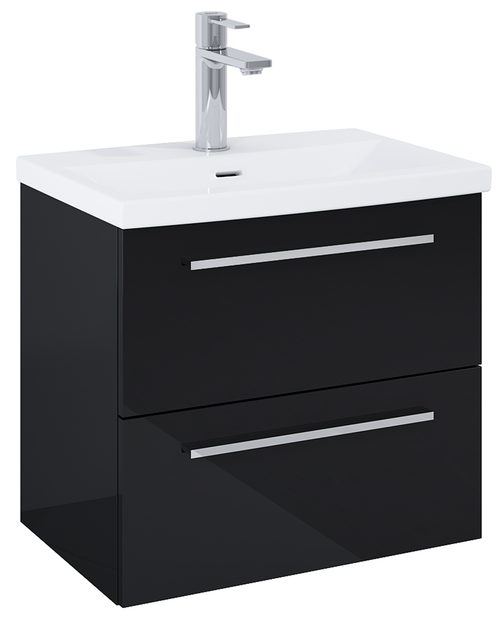 Roca Kwadro armadietto 60x38.4x53 cm sottolavabo sospeso nero A857969351
