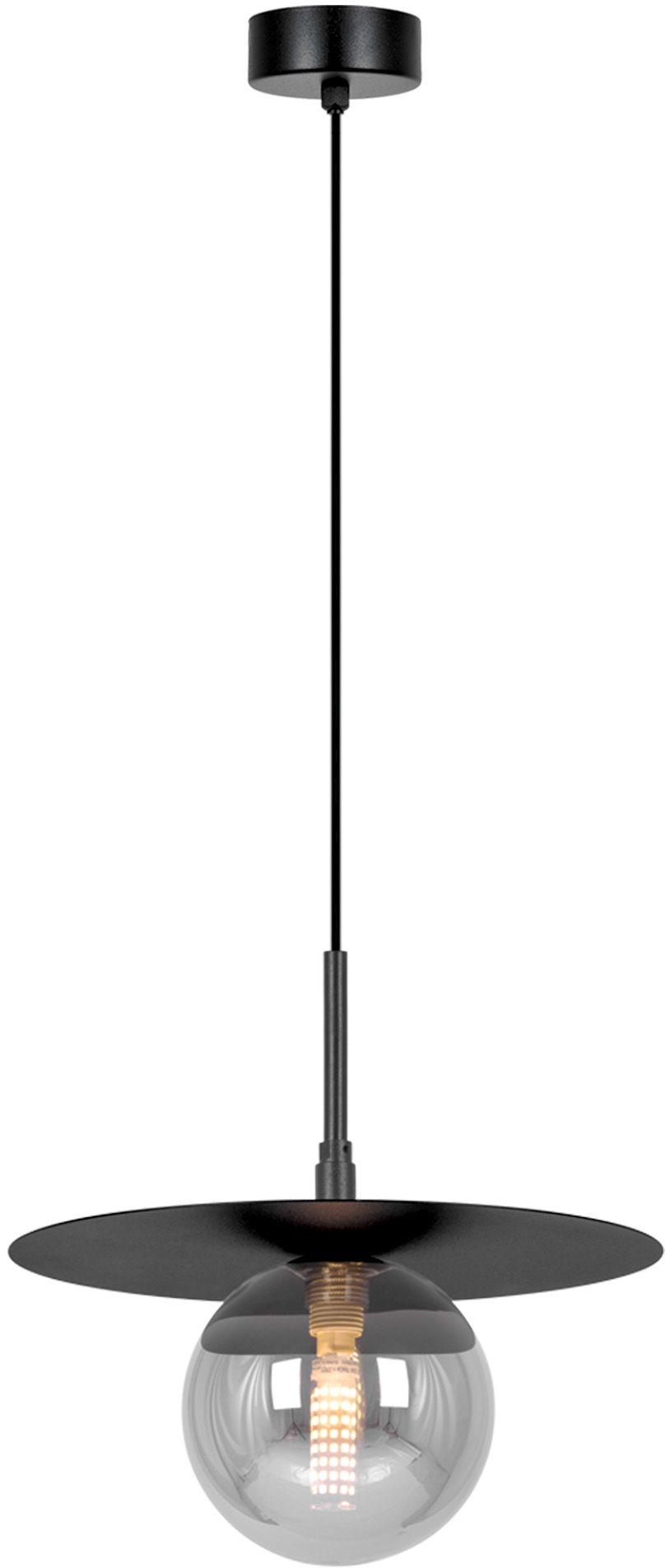 Kaja Fermi lampada sospesa 1x10 W nero-grafite K-5381