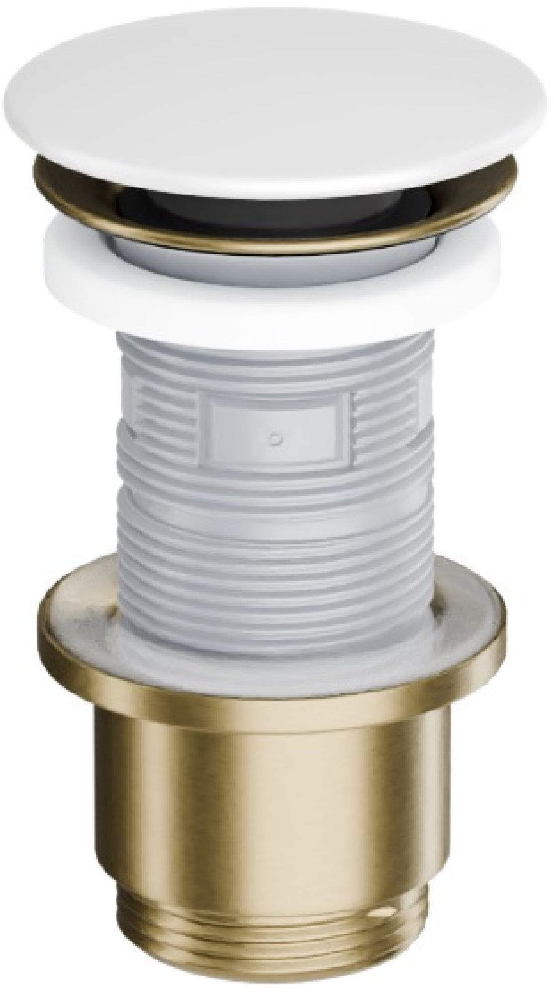 Excellent Design tappo per lavabo bianco-oro ARIN.1485.K.02.WHGB