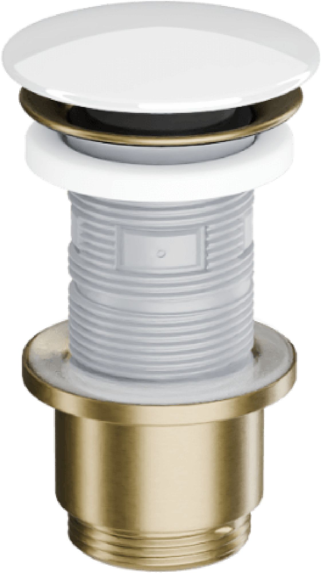 Excellent Design tappo per lavabo bianco-oro ARIN.1485.K.01.WHGB